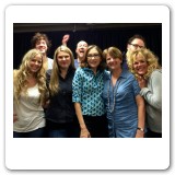 Heather and the cast with author Wendy MacLeod