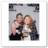 “Groundhog Day” opening night with sister Becca