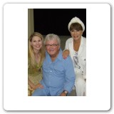 with writer Leslie Bricusse and his wife Evie